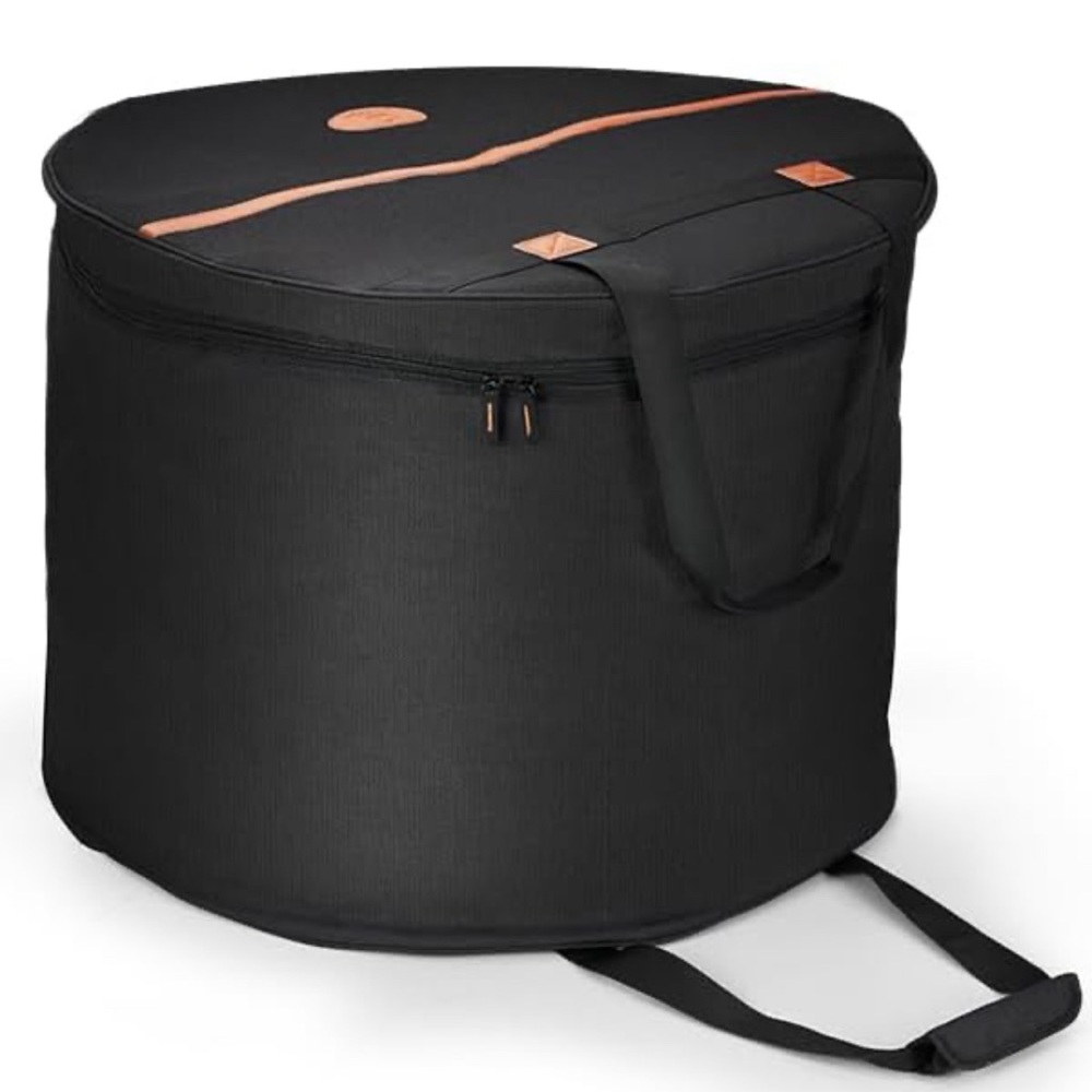 Vangoa Waterproof Portable Padded Bass Drum Case Storage Bag (22"x18") (Black)